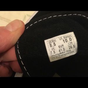 vans size label